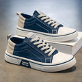 Canvas Sneakers Men's Blue Low-Top Lace-Up Trainers – Casual, Everyday Wear, Gift