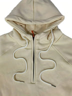 Men's Quarter-Zip Hoodie Black Tactical Cargo Pocket Pullover – Casual, Outdoor, Gift