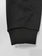 Men's Quarter-Zip Hoodie Black Tactical Cargo Pocket Pullover – Casual, Outdoor, Gift