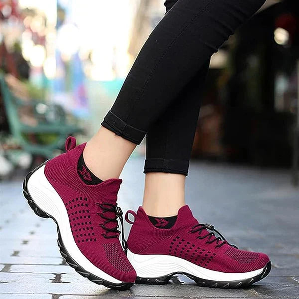 Orthotic Trainers Breathable Mesh Women's Slip-On Walking Shoes – Casual, Everyday Comfort