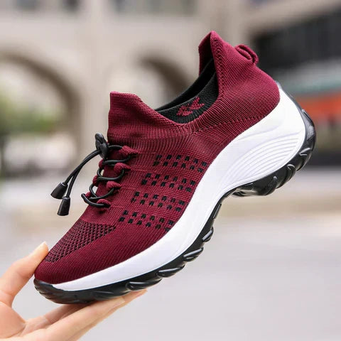 Orthotic Trainers Breathable Mesh Women's Slip-On Walking Shoes – Casual, Everyday Comfort