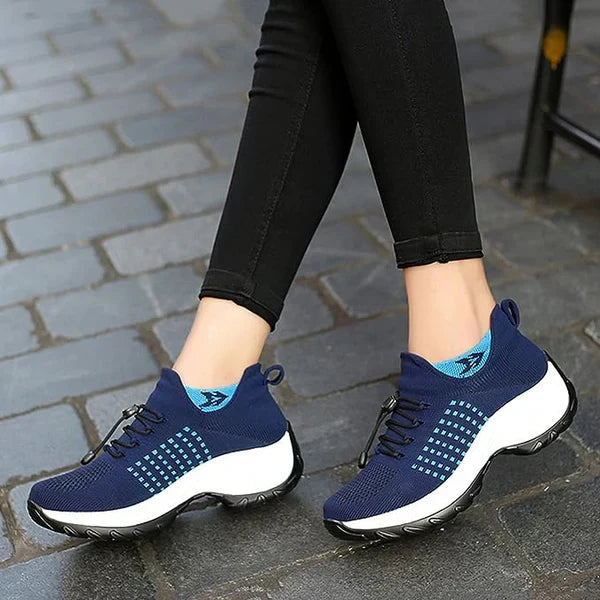 Orthotic Trainers Breathable Mesh Women's Slip-On Walking Shoes – Casual, Everyday Comfort