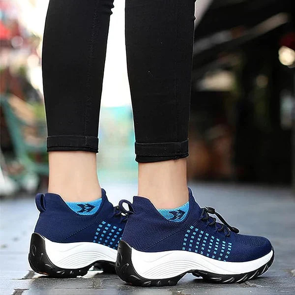 Orthotic Trainers Breathable Mesh Women's Slip-On Walking Shoes – Casual, Everyday Comfort