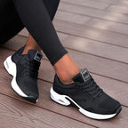 Running Shoes Mesh Women's Air Cushion Trainers Pink Navy – Home Gym, Running, Outdoor, Training