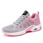 Running Shoes Mesh Women's Air Cushion Trainers Pink Navy – Home Gym, Running, Outdoor, Training