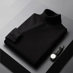 Turtleneck Jumper Knitted Navy Men's – Casual, Office, Holiday, Gift · Werune