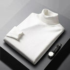 Turtleneck Jumper Knitted Navy Men's – Casual, Office, Holiday, Gift · Werune